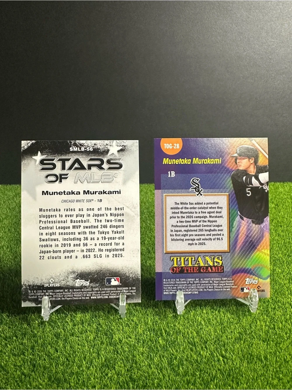 NEW! Two (2) Munetaka Murakami Topps 2026 Series 2 Rookie Cards. - Picture 2 of 2